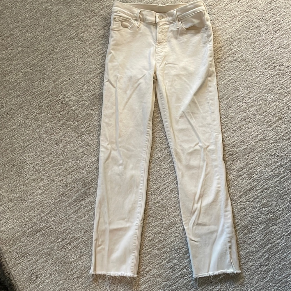 Mother ankle jeans cream sz. 28